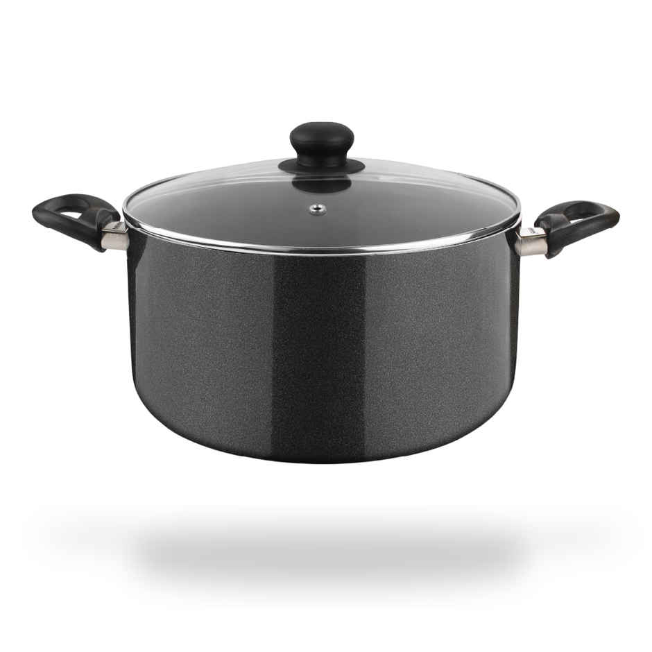 Fackelmann Quartz Nonstick Casserole w Glass Lid 28cm BPA-Free All Stoves Compatible Anti-scratch