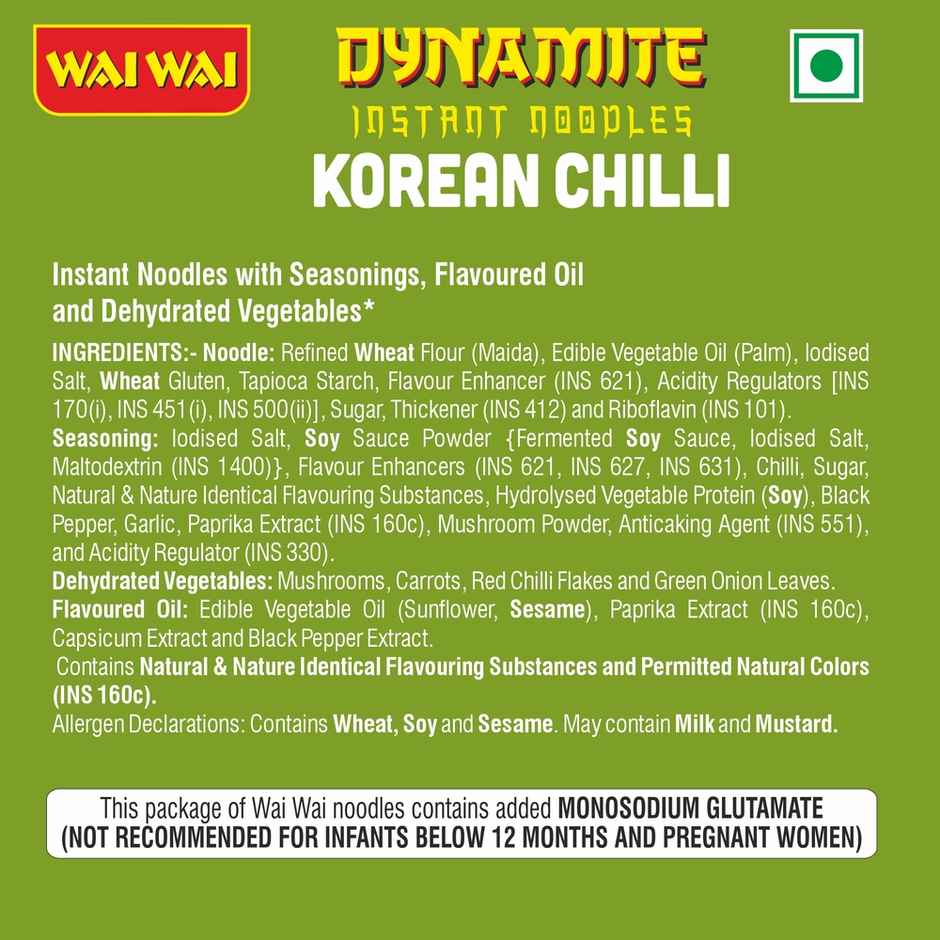 Wai Wai Korean Dynamite Korean Chilli Veg