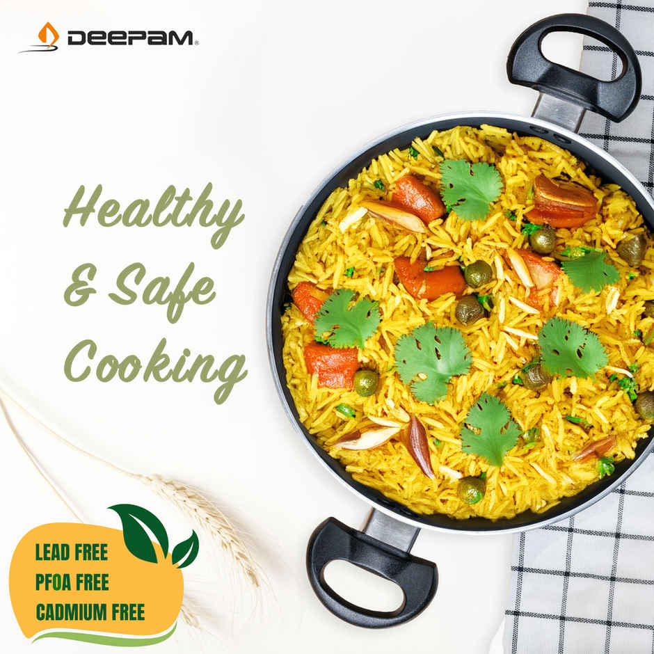 Deepam Deluxe Cook and Serve Biriyani Casserole/ Pot 255mm 3.5 Ltr