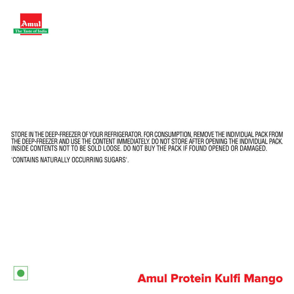 Amul Protein Mango Kulfi Icecream