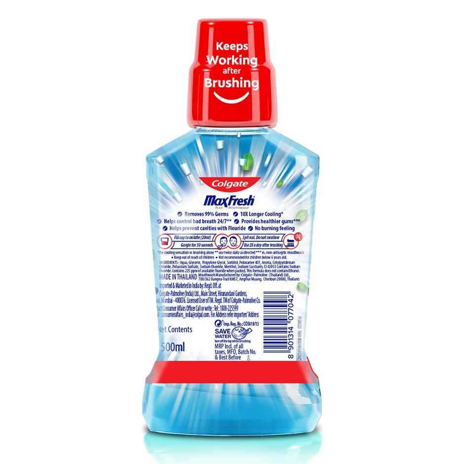 Colgate Max Fresh Plax Mouthwash Peppermint