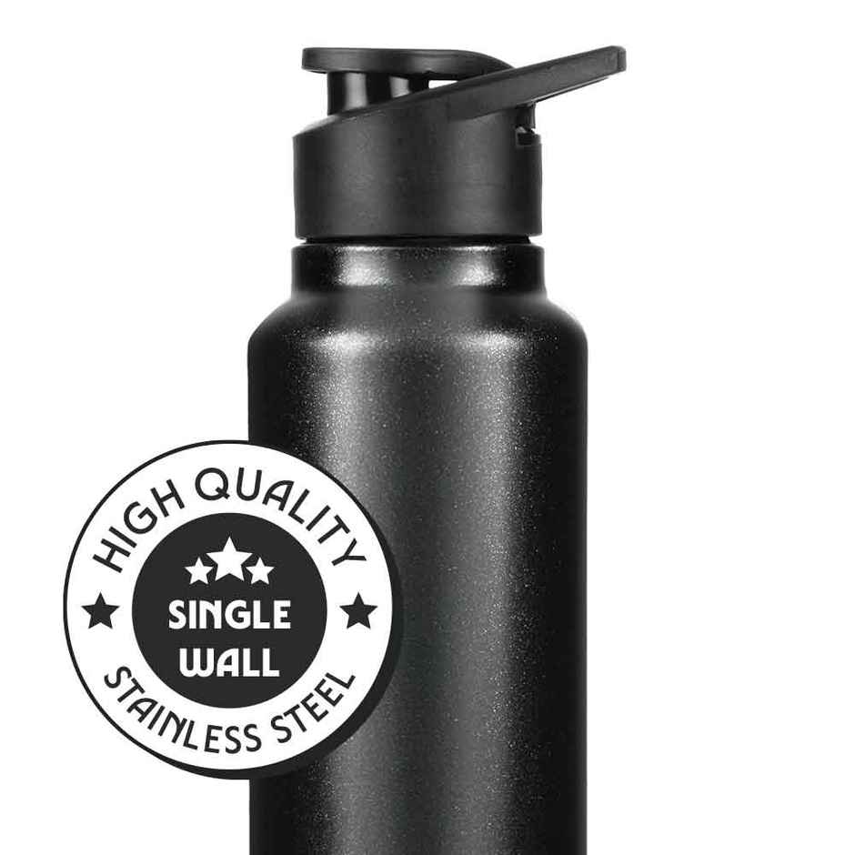 Borosil Sipfresh BIS Approved Single Wall Stainless Steel Water Bottle | Galaxy | 840 ml