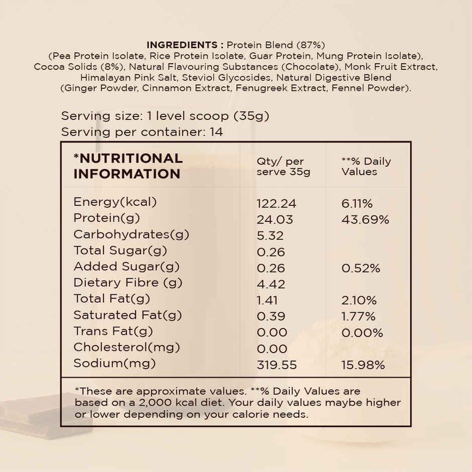 Open Secret Plant Protein | 24g Vegan Protein Per Scoop | Chocolate Flavour | No Refined Sugar