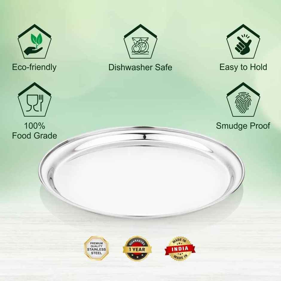 Steelera Stainless Steel RST Dinner Plate | Food Safe | 29.5 cm