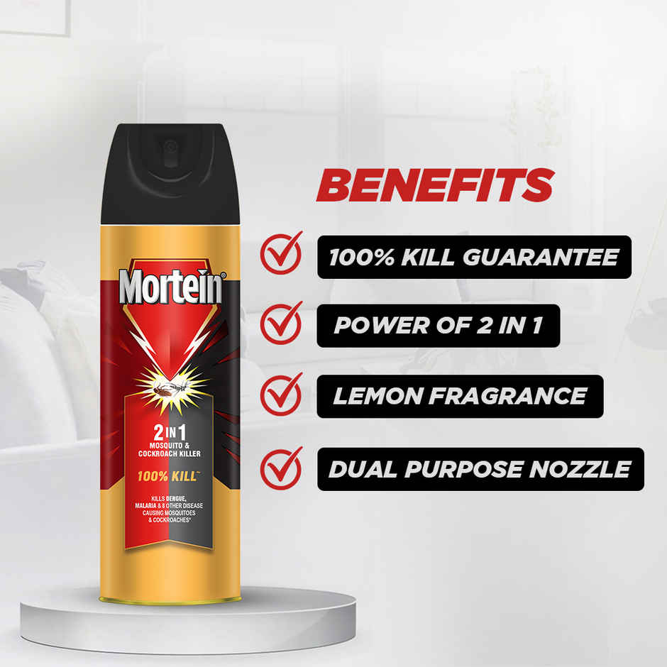 Mortein 2 in 1 Mosquito Killer & Cockroach Killer Spray