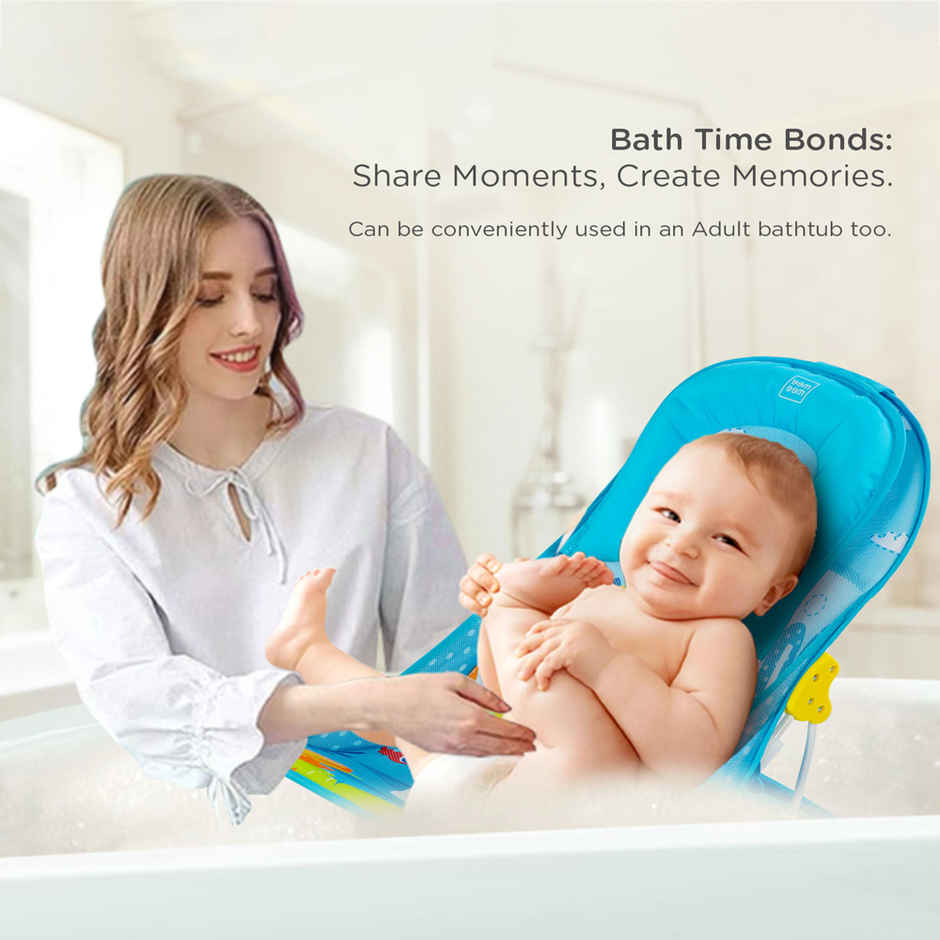 Mee Mee Newborn Baby Bather Bath Chair For Newborns And Infants | 0-12 Months | Blue