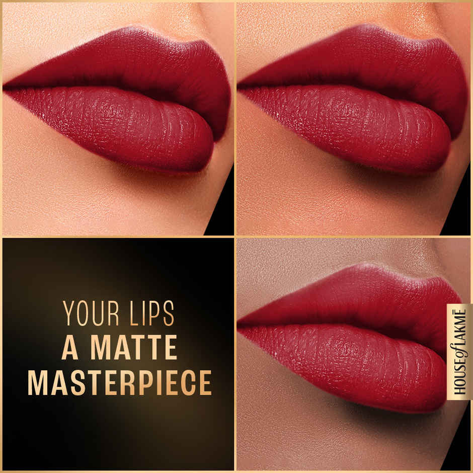 Lakme Forever Matte Liquid Lip, 16hr Lipstick, Lightweight & transferproof | Red Revival