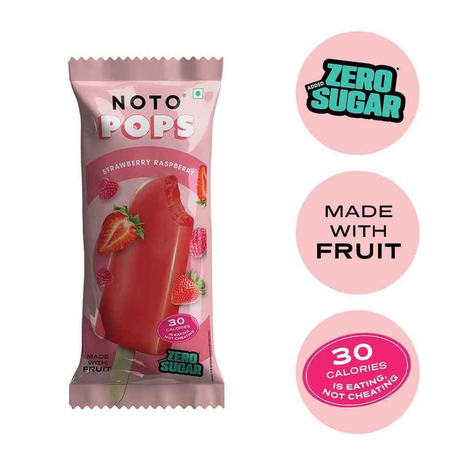 NOTO Strawberry Raspberry Sugar Free, Guilt Free Popsicle