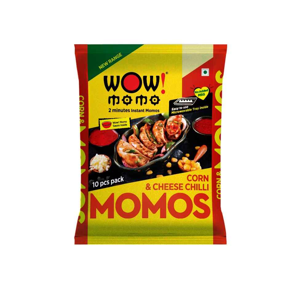 Wow! Corn & Cheese Chilli Momos | Cheesy & Spicy