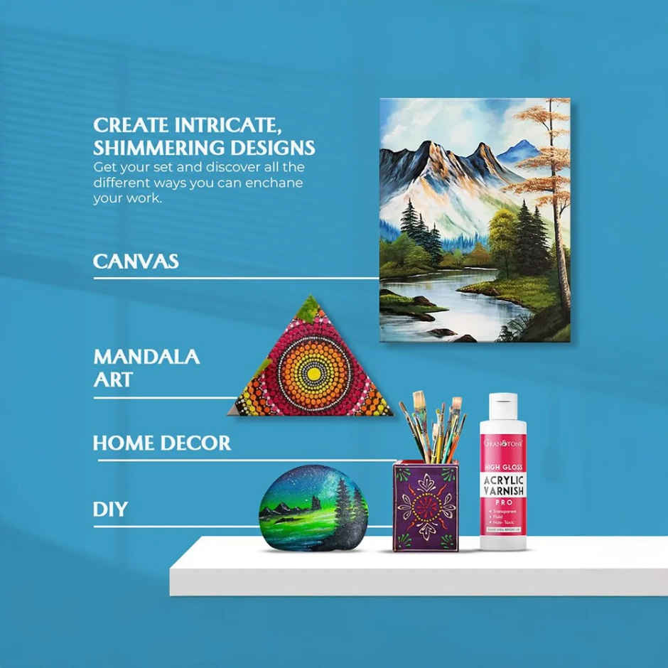 Granotone Acrylic Varnish High Gloss (Transparent)