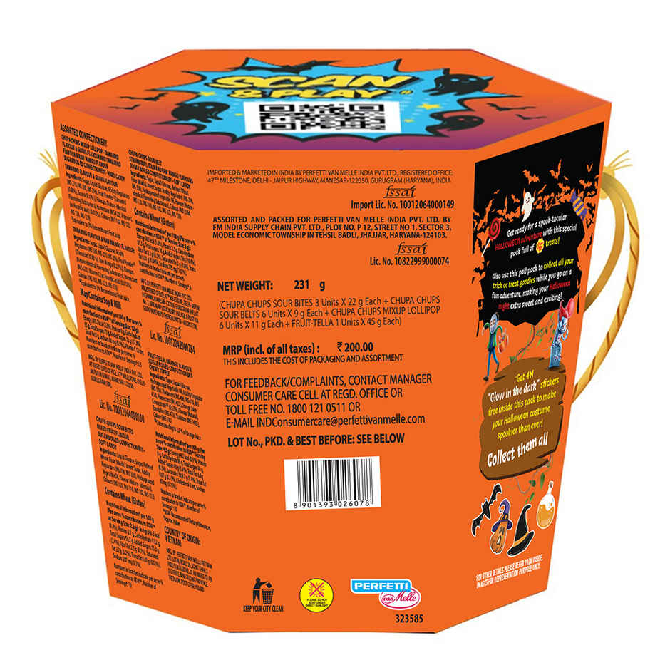 Chupa Chups Halloween Meet The Creeps Candy Gifting Box