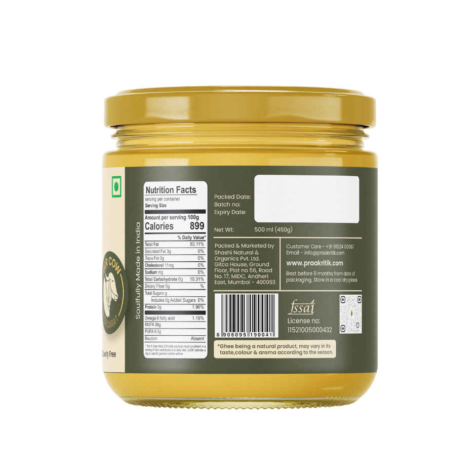 Praakritik A2 Bilona Gir Cow Ghee