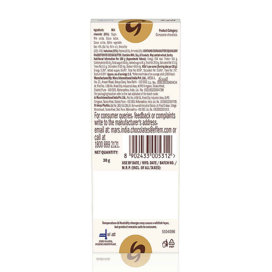 Galaxy Fruit & Nut Chocolate Bar
