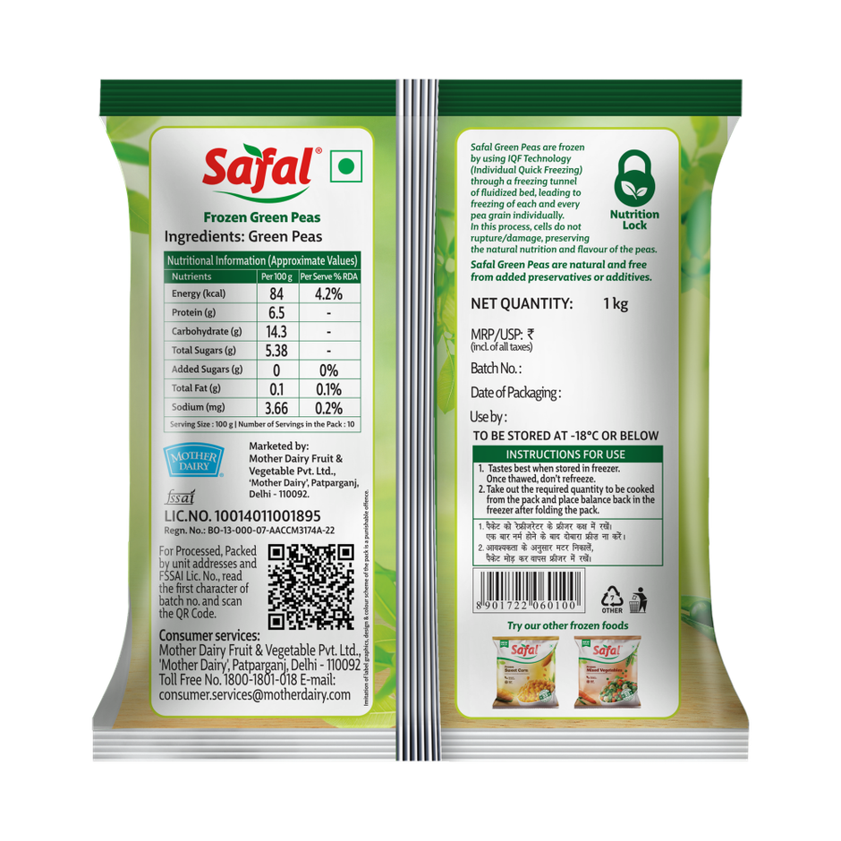 Safal Frozen Green Peas