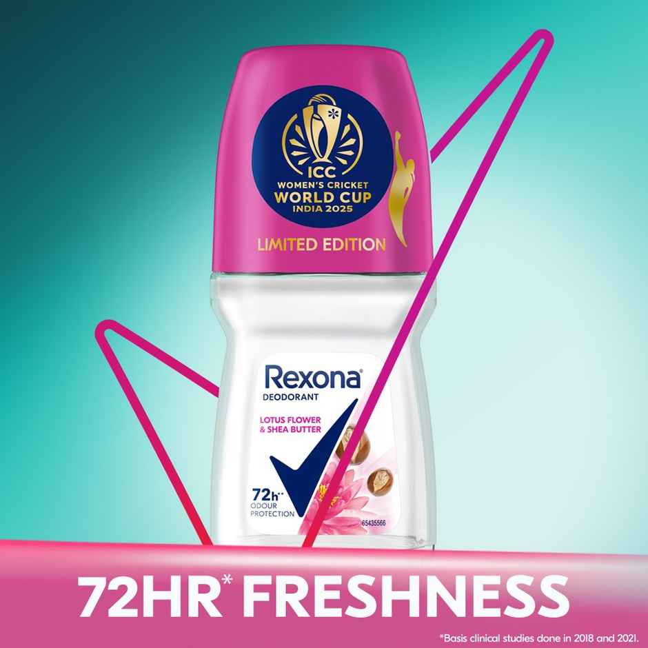 Rexona Antiperspirant Roll-on | Lotus Flower & Shea Butter 12-HAS & Glycerin