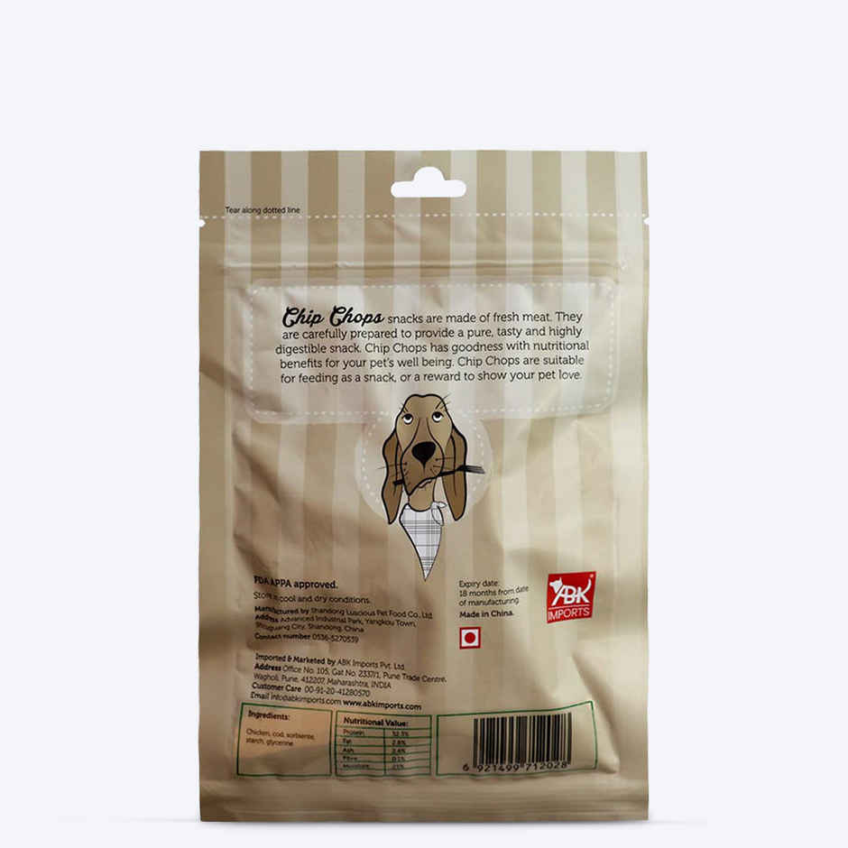 Chip Chops Chicken and Codfish Roll Dog Treat
