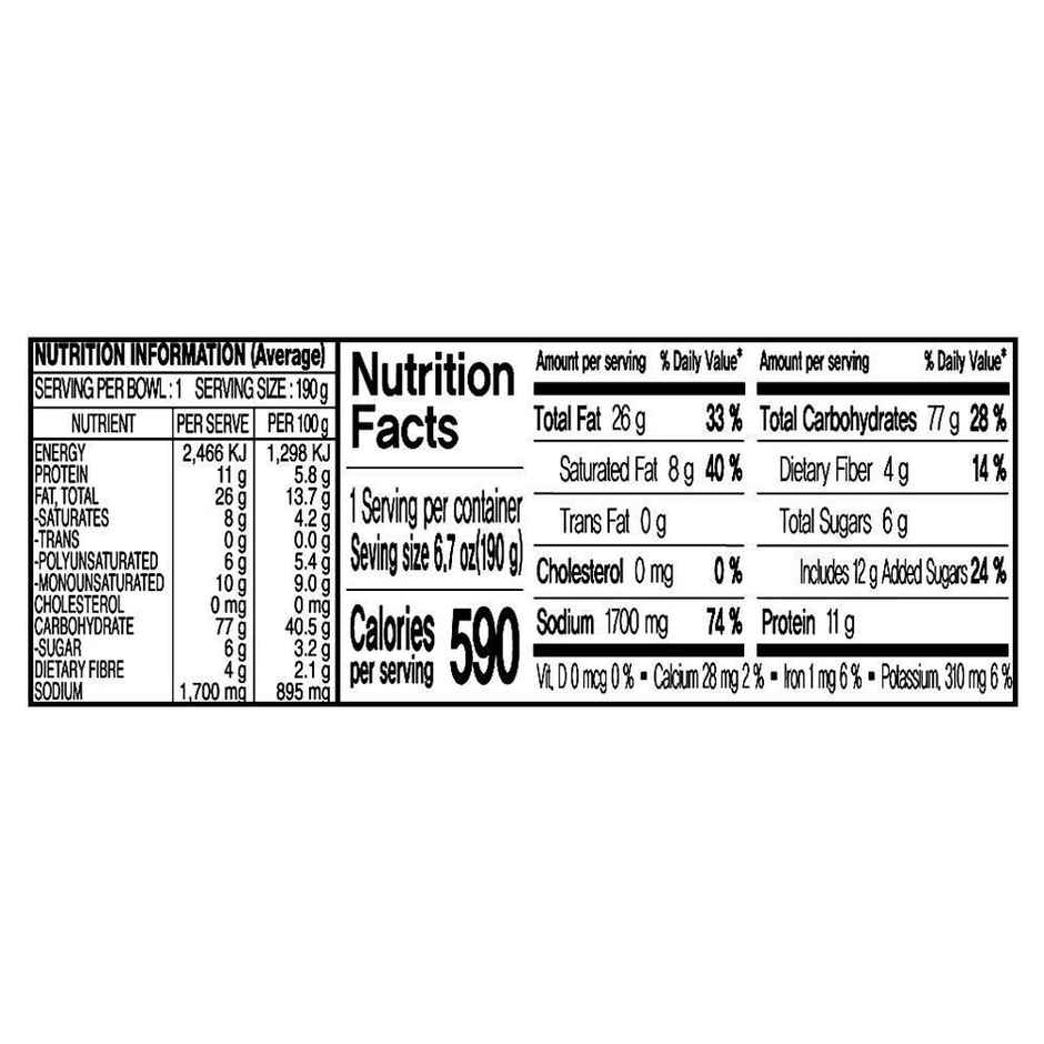 Paldo Jjajangmen King Bowl Non Spicy Korean Blackbean Sauce Noodles Veg