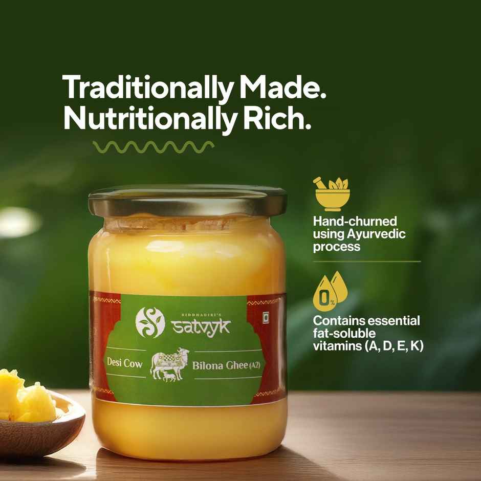 Satvyk A2 Gir Cow Bilona Ghee