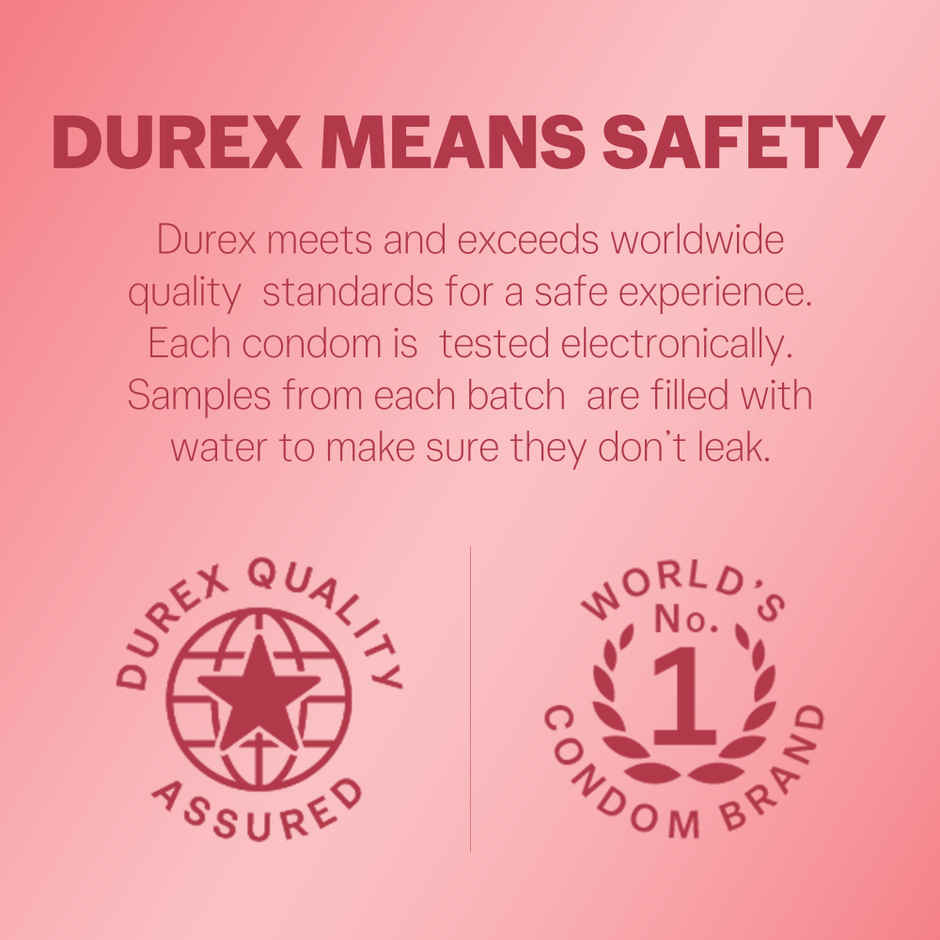 Durex Extra Thin Wild Strawberry Flavoured Condoms
