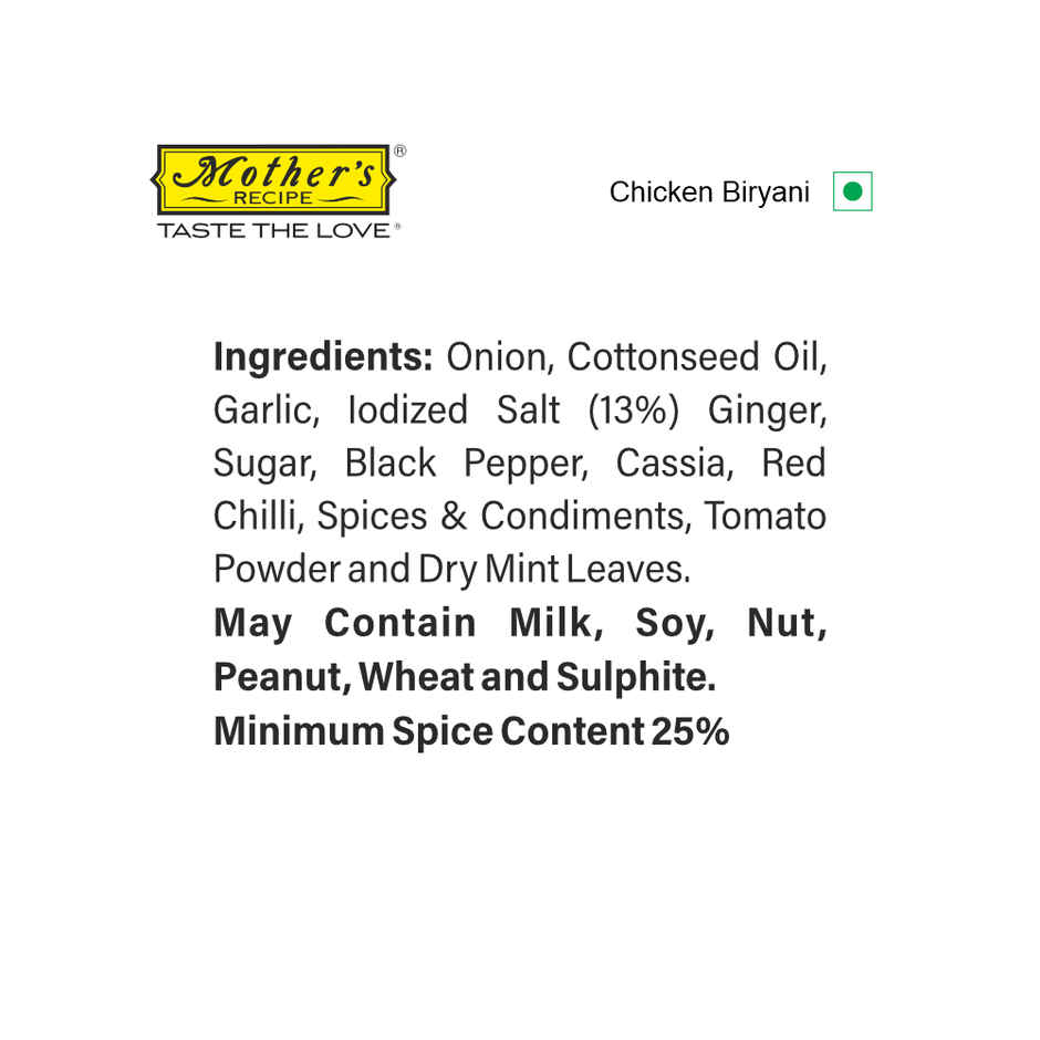 Mother's Recipe Chicken Biryani Masala Mix Combo