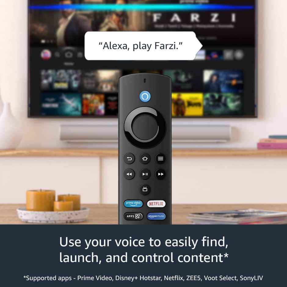 Amazon Fire TV Stick Lite With All-New Alexa Voice Remote Lite (No TV controls),HD streaming device - Black