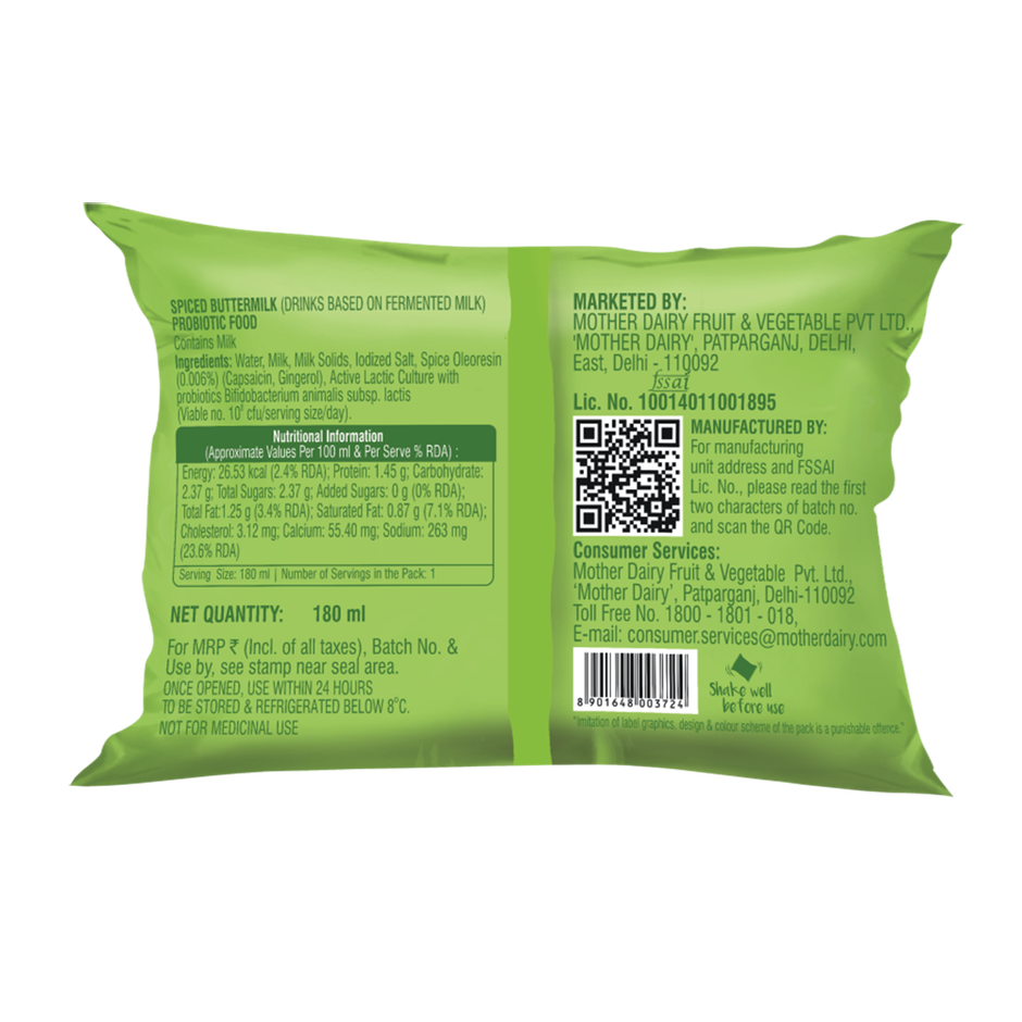 Mother Dairy Spiced Buttermilk Combo 