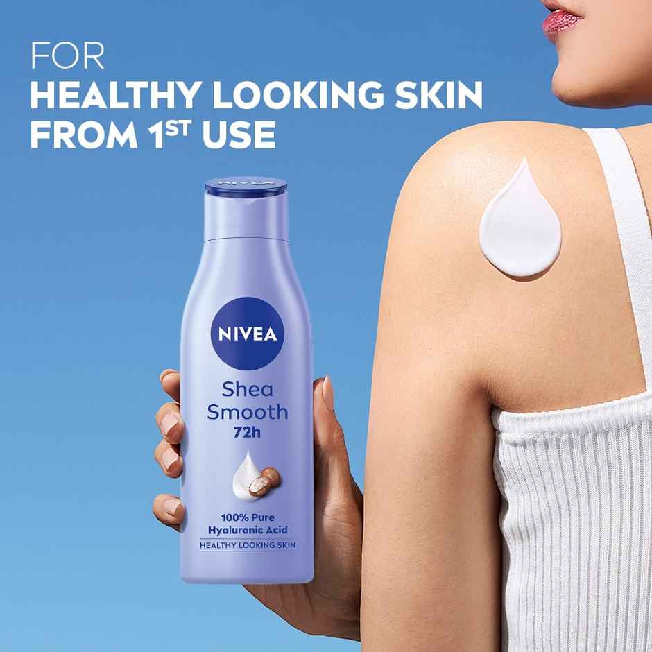 NIVEA Shea Smooth Body Lotion |48 H Moisturization|With Deep Moisture Serum | For Dry Skin