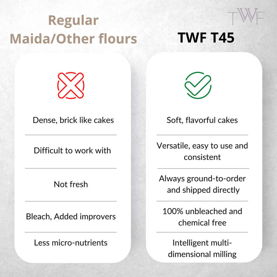TWF T45 Cake Flour (Maida) 500g