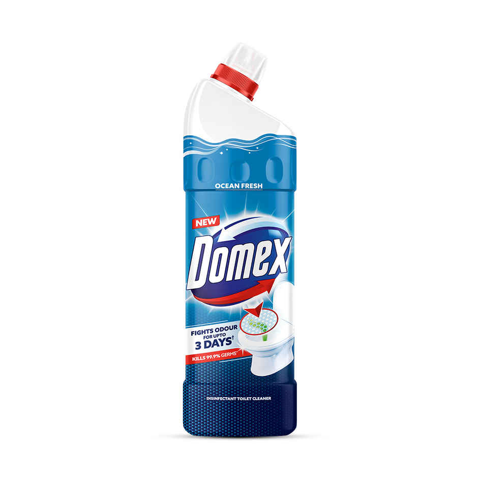Domex Ocean Fresh Toilet Cleaner | Fights Odour for Upto 3 Days