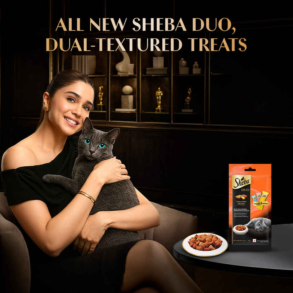 Sheba Duo Adult Cat Treats, Crispy Outside Soft Inside