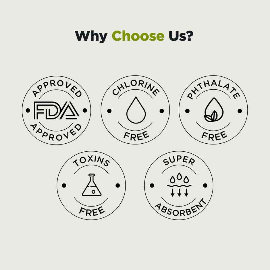 Pee Safe Ultra Thin Rash Free Sanitary Pads - | With Paper Disposal Covers | XXL | 12 pcs