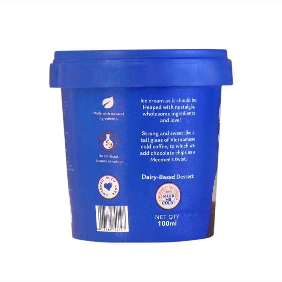Meemee's Vietnameses Iced Coffee - Ice Cream Tub