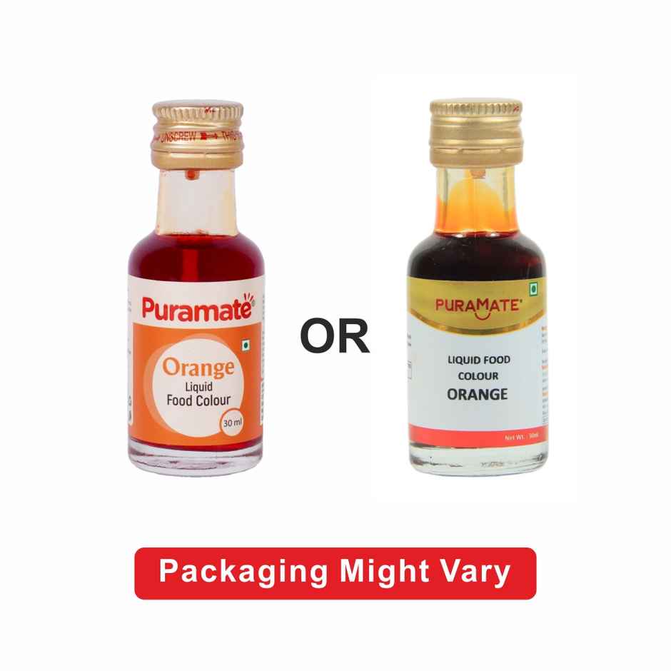 Puramate Liquid Food Colour| Orange | Baking Ingredient