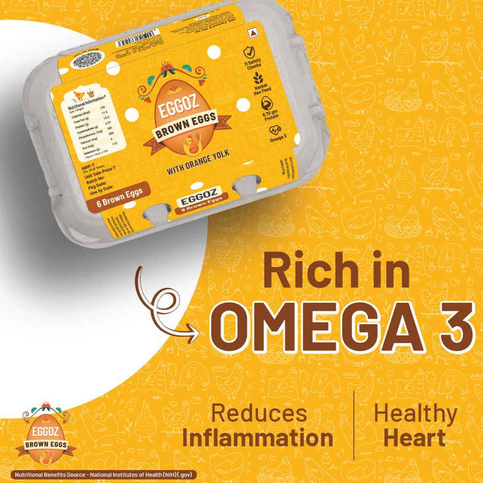 Eggoz Protein Rich Farm Fresh Brown Eggs