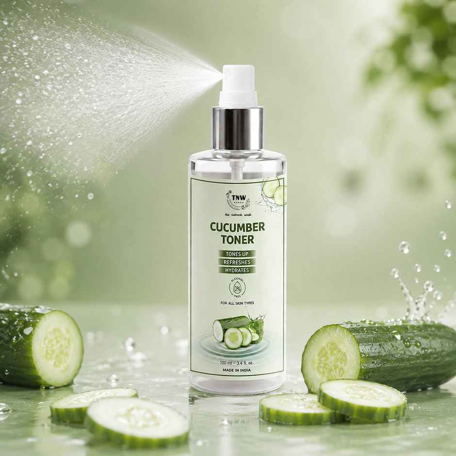 TNW The Natural Wash Cucumber Toner for Cleansing & Refreshing Skin Pore Tightening Toner with Spray