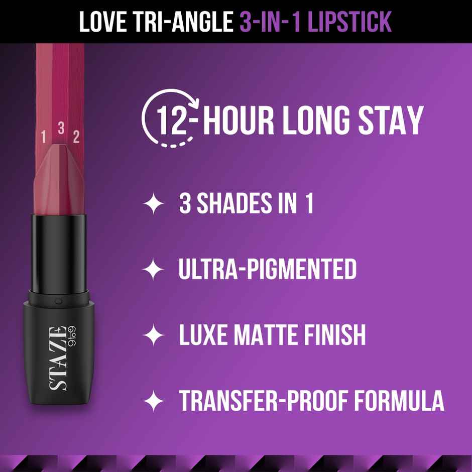 Staze 3 in 1 Transferproof Matte Lipstick | 04 Nude Orchid