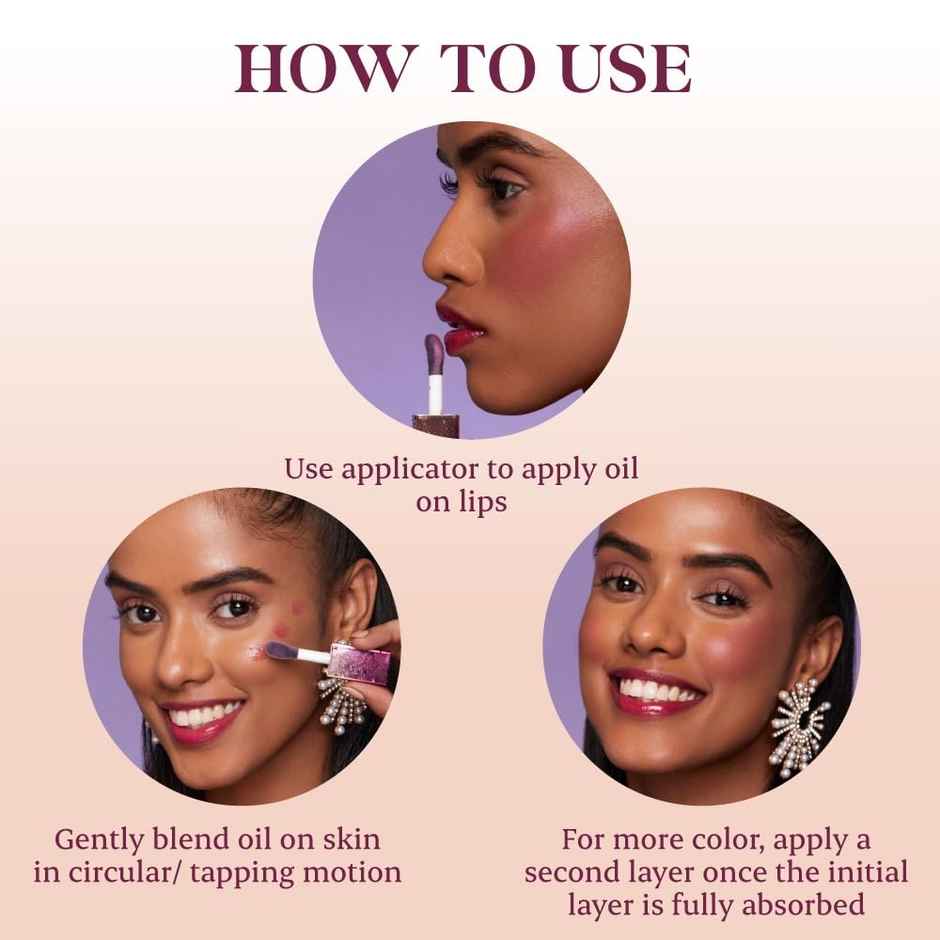 Typsy Beauty Shade Shifter Colour Changing Lip & Cheek Oil- Midnight