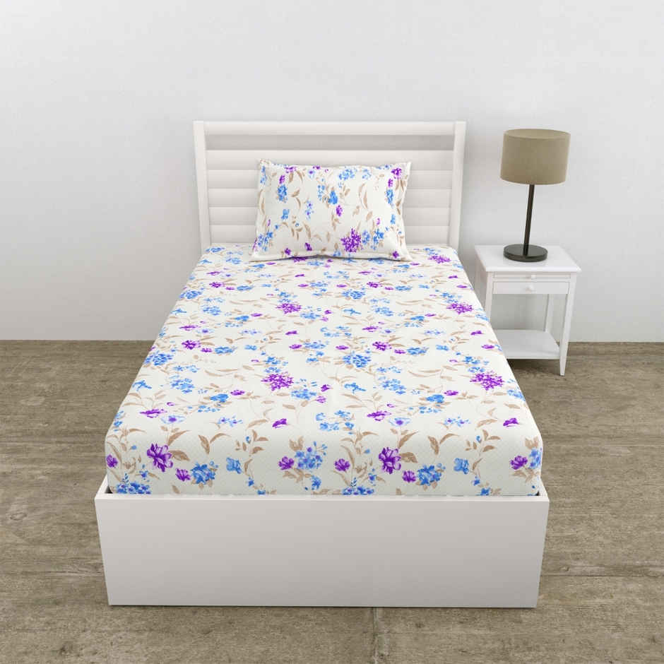 Haus & Kinder Ultra Soft All-Season Single Bedsheet | Lightweight, Breathable|Nordic Haven