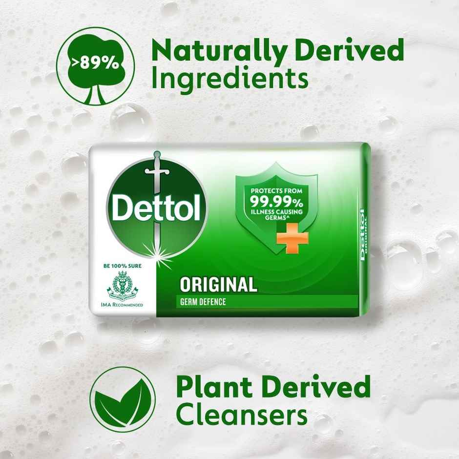 Dettol Original Bath Soap - Bathing Soaps For Germ Protection Pack Of 4