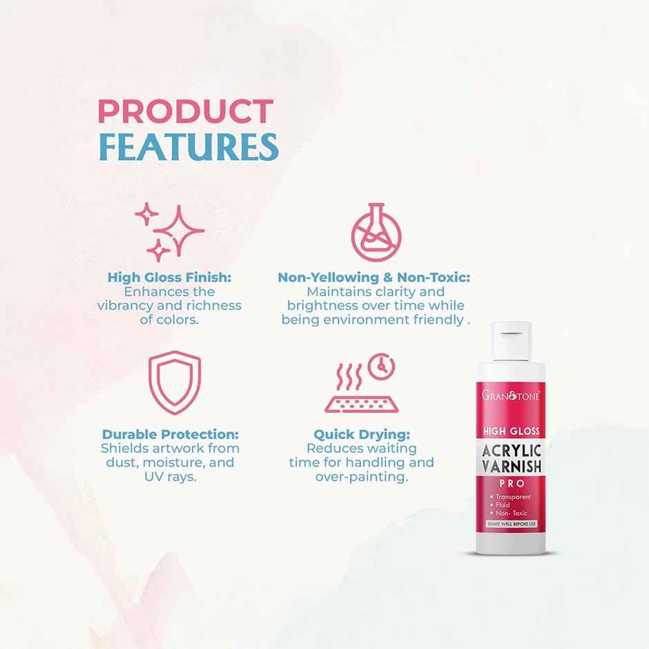 Granotone Acrylic Varnish High Gloss (Transparent)