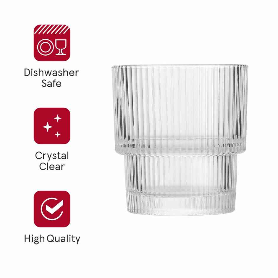 Sanjeev Kapoor Stackable Whisky Glass - 330 ml