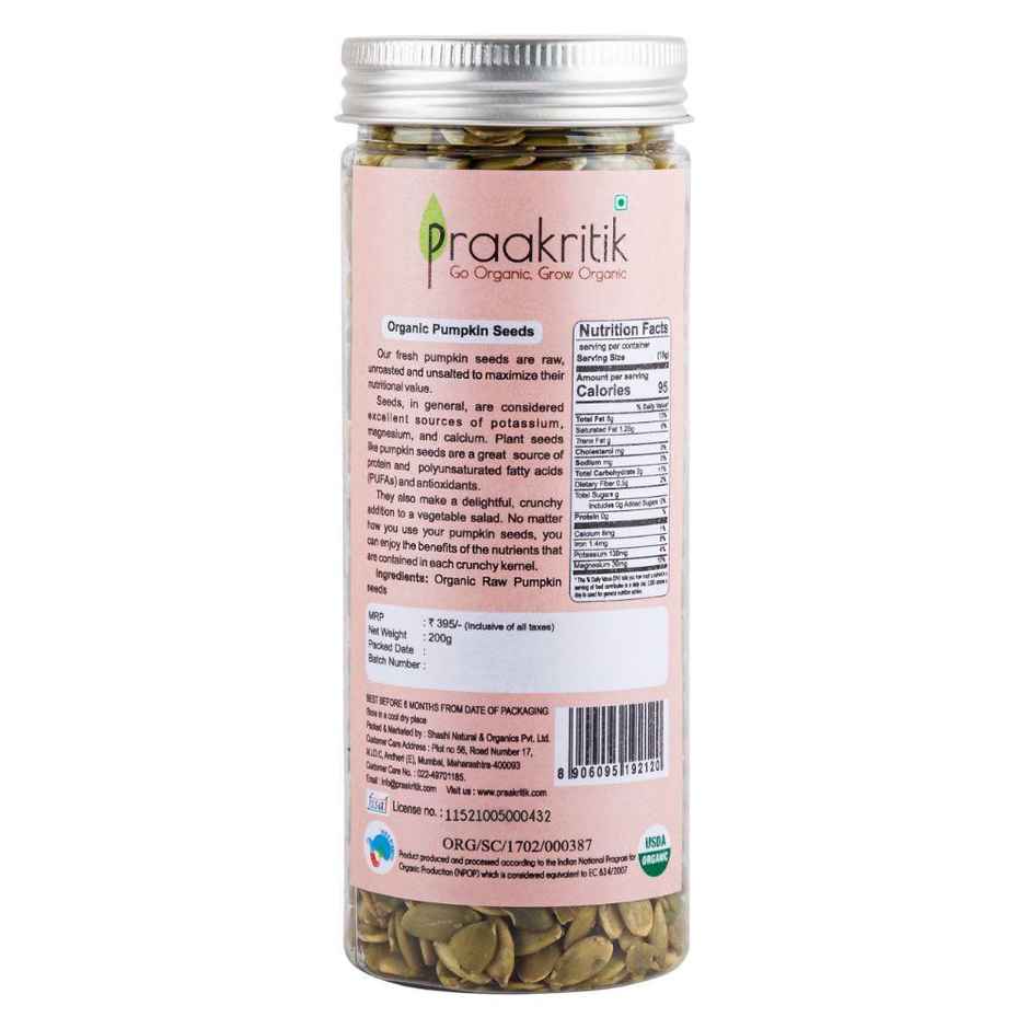 Praakritik Raw Organic Pumpkin Seeds