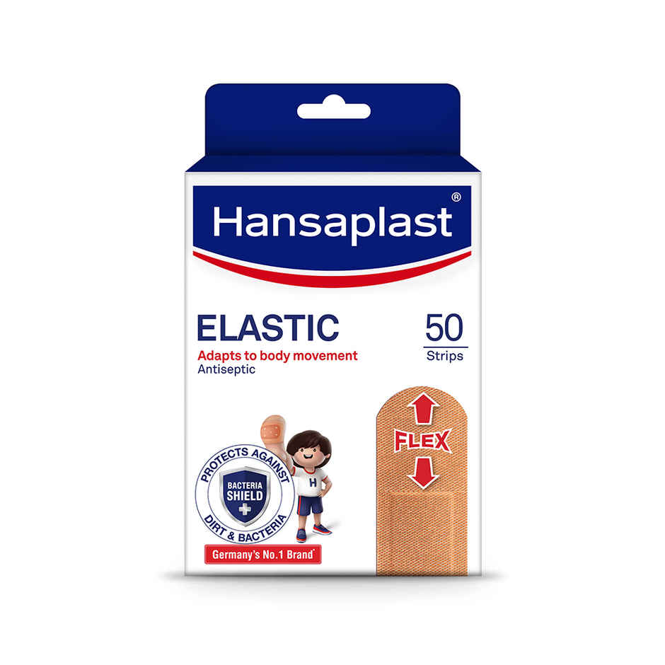 Hansaplast Antiseptic Elastic Bandage | Blocks 99% of Bacteria | 3X Strechable | Water Repellant
