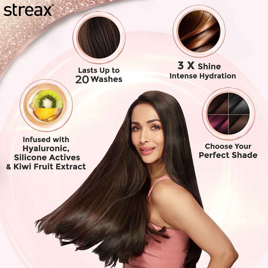Streax Gel Hair Colour Burgundy 3.16 , 150 ml |No ammonia hair color | 100% grey coverage 