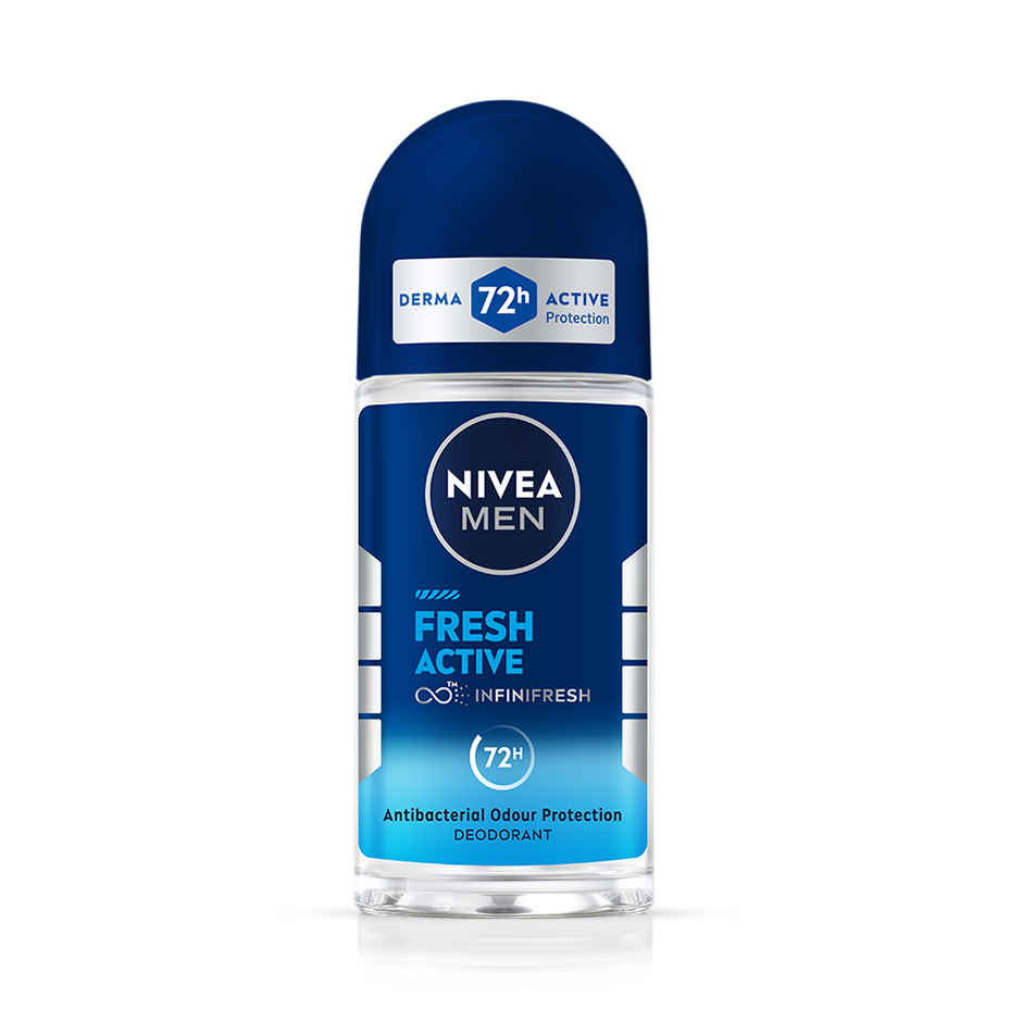Nivea Men Dark Spot Reduction Face Cream (75ml) & Nivea Men Face Wash All In 1 Charcoal (100g) & Nivea Fresh Active Underarm Roll On 72H Protection (50ml) Combo