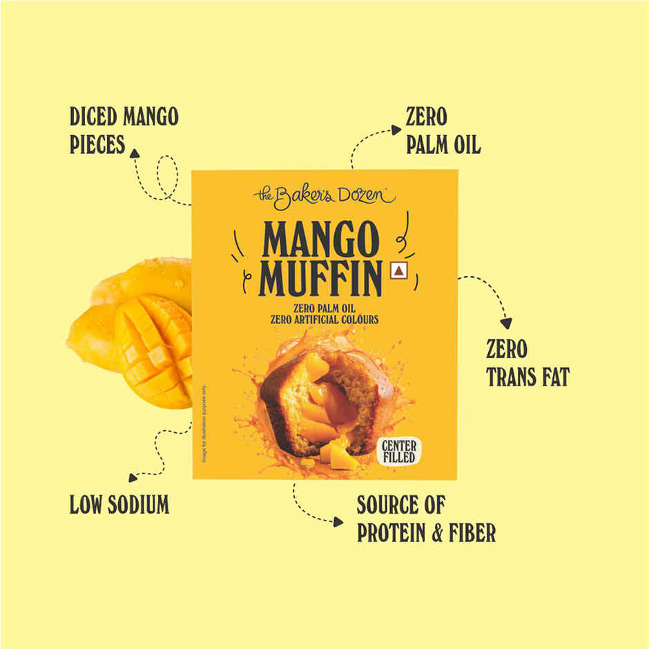 The Baker's Dozen Mango Muffin | Centre Filled