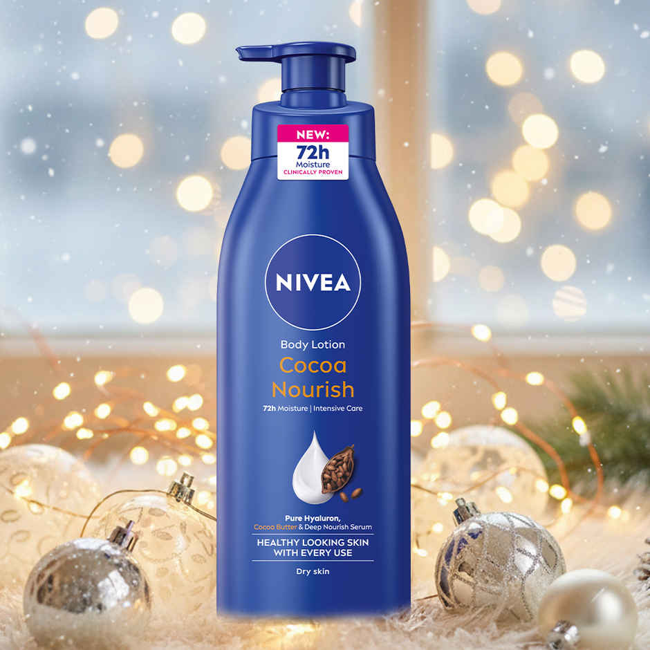 NIVEA Cocoa Nourish Body Lotion|Deep Moisture Serum|Non Greasy|Moisturiser For Very Dry Skin