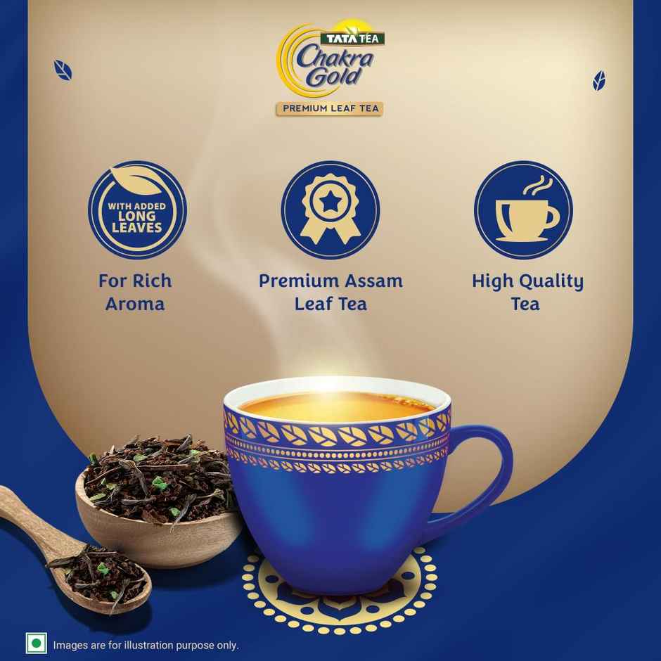 Tata Tea Chakra Gold Premium Leaf Tea Rich Aroma & Taste Black Tea With Leaf