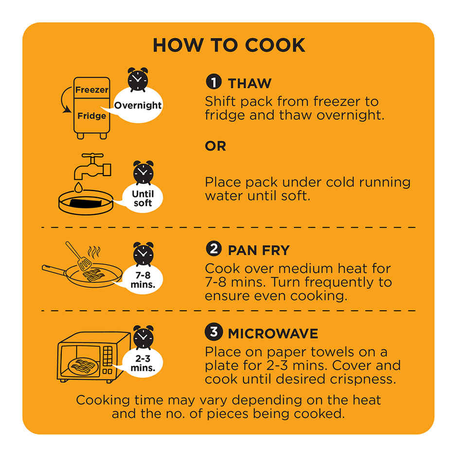 Prasuma Chicken Breakfast Bacon | Fresh Chicken | Naturally Cured & Smoked | No Trans Fat