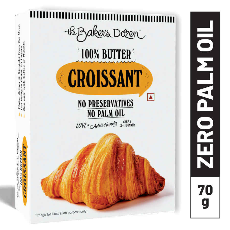 The Baker's Dozen 100% Real Butter Croissant with No Preservative Combo